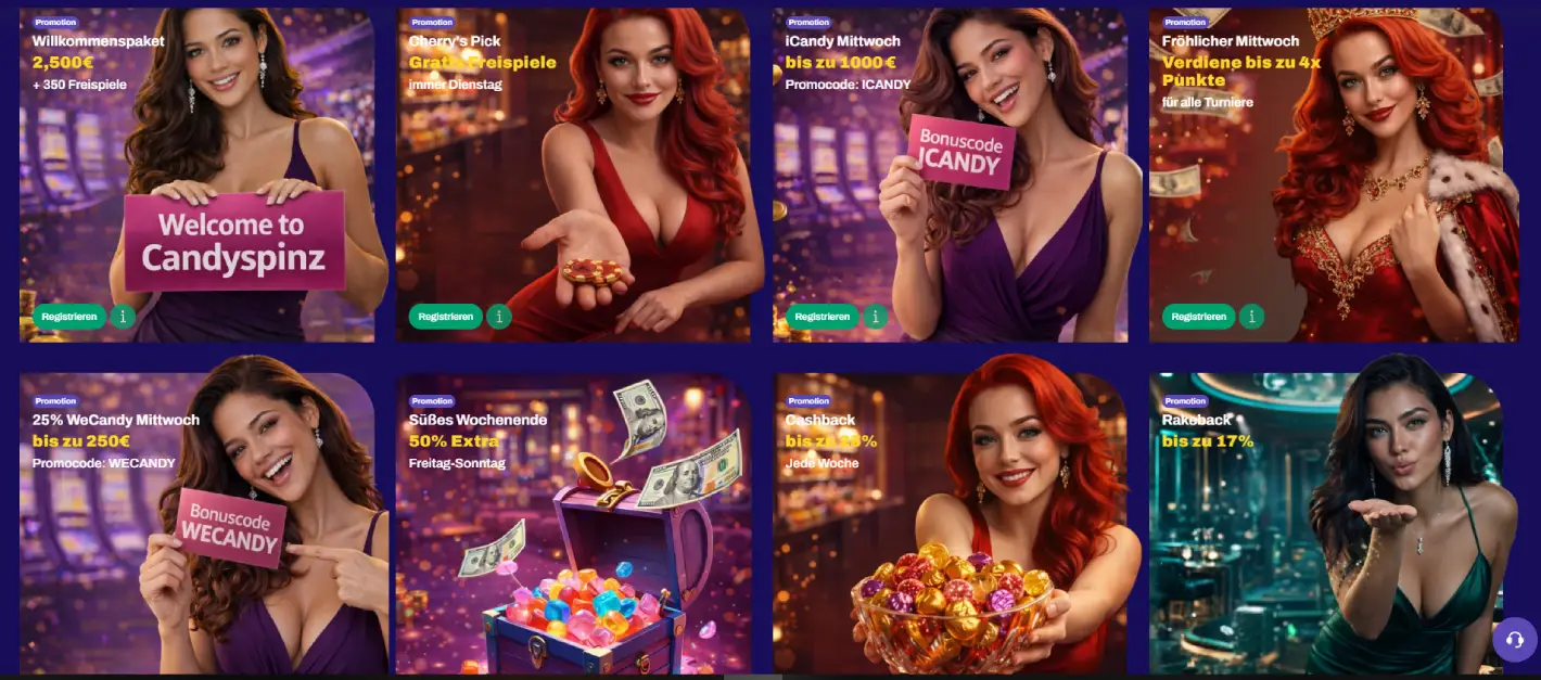 candy spinz casino actionen