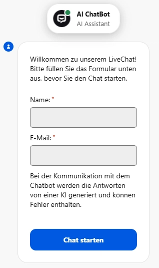 CandySpinz Livechat mit KI-Assistent für den Kundensupport