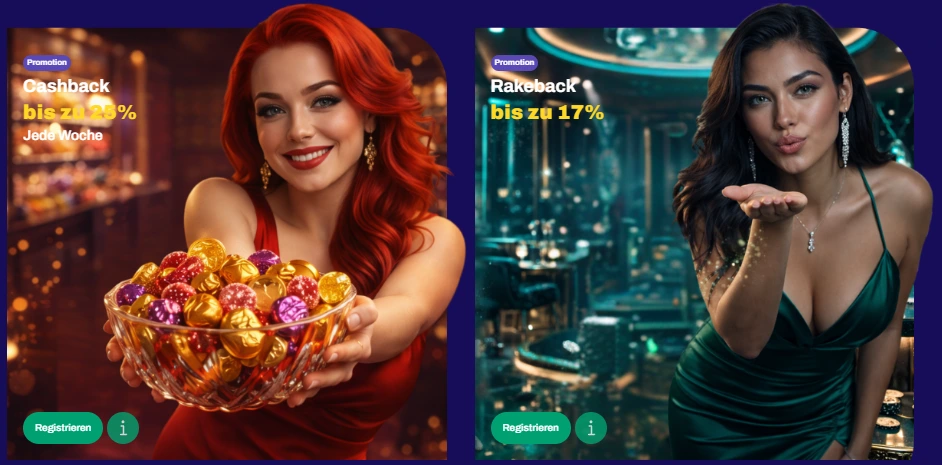 CandySpinz Rakeback und Cashback als VIP-Rückflüsse